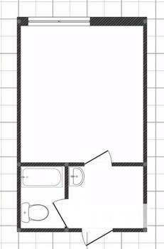 1-к квартира, на длительный срок, 18м2, 5/5 этаж