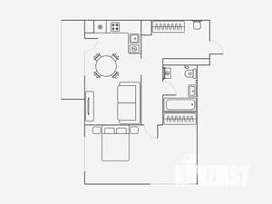 2-к квартира, на длительный срок, 52м2, 14/19 этаж