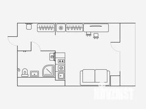 Студия квартира, на длительный срок, 26м2, 14/19 этаж