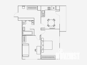 2-к квартира, на длительный срок, 52м2, 9/19 этаж