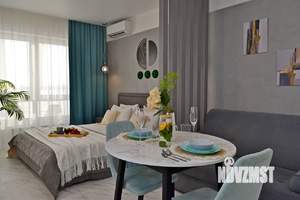 Студия квартира, посуточно, 35м2, 6/22 этаж