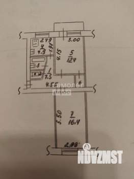 2-к квартира, на длительный срок, 45м2, 4/5 этаж