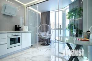 Студия квартира, посуточно, 44м2, 7/19 этаж