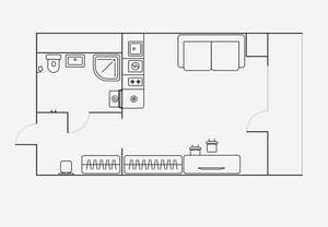 Студия квартира, на длительный срок, 27м2, 2/19 этаж