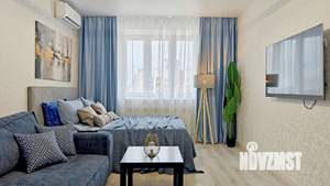 1-к квартира, посуточно, 45м2, 16/17 этаж