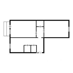 2-к квартира, на длительный срок, 45м2, 5/5 этаж