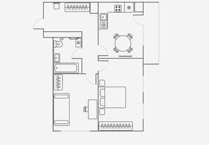 2-к квартира, на длительный срок, 52м2, 9/19 этаж