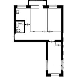 3-к квартира, на длительный срок, 63м2, 1/5 этаж