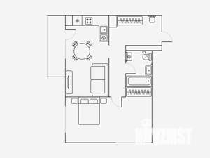 2-к квартира, на длительный срок, 52м2, 12/19 этаж