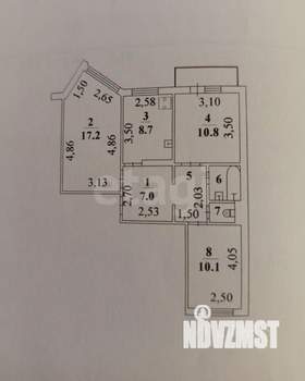 3-к квартира, на длительный срок, 62м2, 7/9 этаж