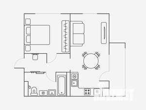 2-к квартира, на длительный срок, 42м2, 9/19 этаж