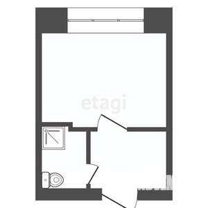 1-к квартира, вторичка, 17м2, 5/5 этаж