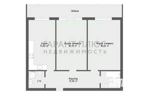 2-к квартира, вторичка, 72м2, 13/16 этаж