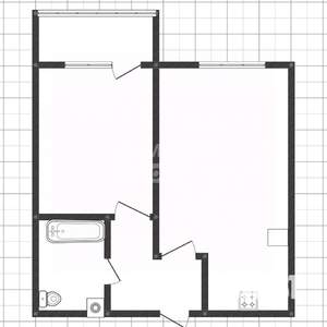 1-к квартира, вторичка, 41м2, 3/23 этаж