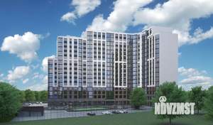 1-к квартира, строящийся дом, 55м2, 15/17 этаж