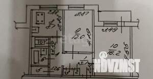 2-к квартира, вторичка, 52м2, 1/10 этаж