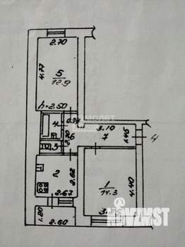 2-к квартира, вторичка, 45м2, 2/5 этаж