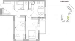 2-к квартира, вторичка, 61м2, 4/19 этаж