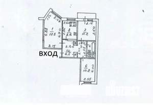 3-к квартира, вторичка, 62м2, 7/9 этаж