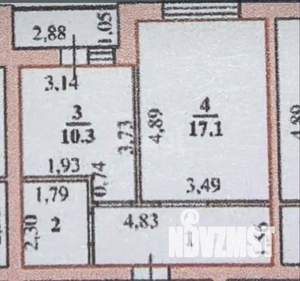 1-к квартира, вторичка, 39м2, 5/5 этаж