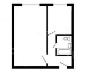 1-к квартира, вторичка, 31м2, 1/2 этаж
