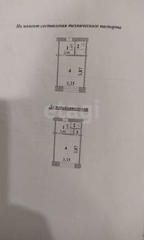 1-к квартира, вторичка, 18м2, 4/5 этаж