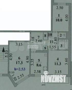 3-к квартира, вторичка, 63м2, 3/9 этаж