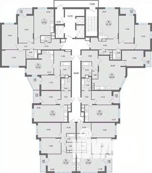 2-к квартира, строящийся дом, 68м2, 11/25 этаж
