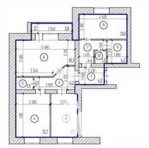 3-к квартира, вторичка, 87м2, 6/10 этаж