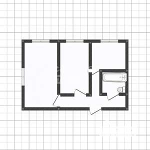 2-к квартира, вторичка, 43м2, 1/5 этаж