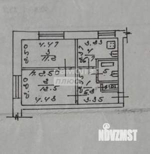 2-к квартира, вторичка, 41м2, 1/3 этаж