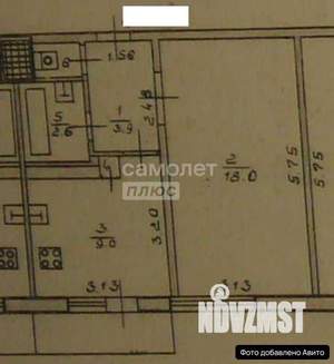 1-к квартира, вторичка, 35м2, 6/9 этаж