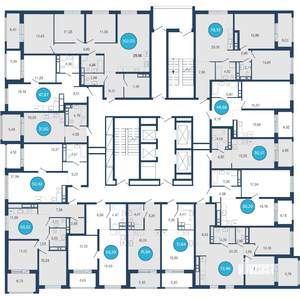 1-к квартира, вторичка, 50м2, 12/22 этаж