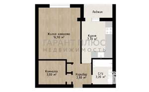 1-к квартира, вторичка, 35м2, 3/5 этаж