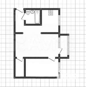 2-к квартира, вторичка, 42м2, 3/5 этаж