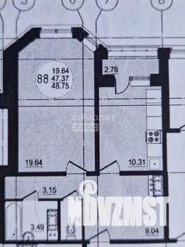 1-к квартира, вторичка, 49м2, 15/17 этаж