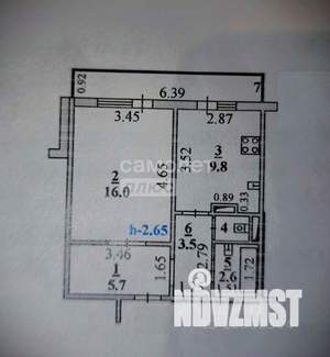 1-к квартира, вторичка, 39м2, 6/10 этаж