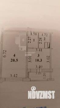 1-к квартира, вторичка, 40м2, 12/17 этаж