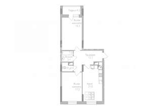 2-к квартира, строящийся дом, 78м2, 11/17 этаж