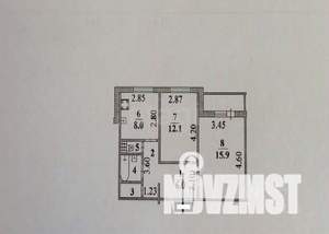 2-к квартира, вторичка, 51м2, 6/10 этаж