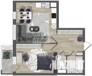 1-к квартира, вторичка, 52м2, 7/17 этаж