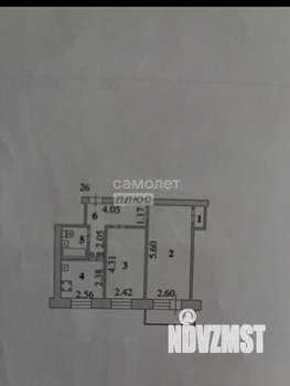 2-к квартира, вторичка, 41м2, 4/5 этаж