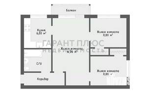 3-к квартира, вторичка, 48м2, 4/5 этаж