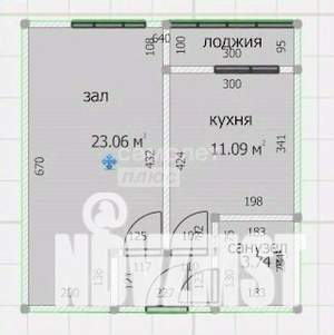 1-к квартира, вторичка, 36м2, 5/5 этаж