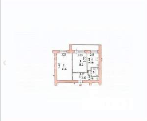 2-к квартира, вторичка, 46м2, 4/12 этаж