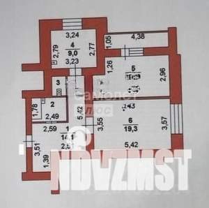 2-к квартира, вторичка, 63м2, 1/15 этаж