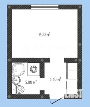 1-к квартира, вторичка, 19м2, 1/5 этаж