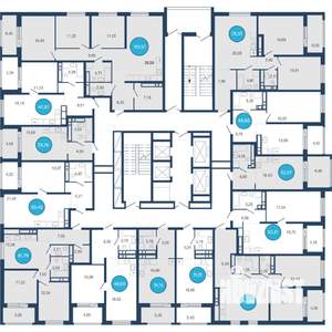 2-к квартира, вторичка, 71м2, 17/22 этаж