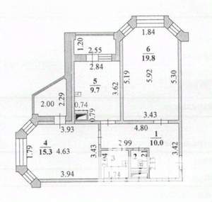 2-к квартира, вторичка, 60м2, 6/17 этаж