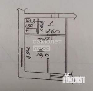 2-к квартира, вторичка, 23м2, 5/5 этаж